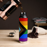 LGBTQ & Pride - drapeau de progression arc-en-ciel