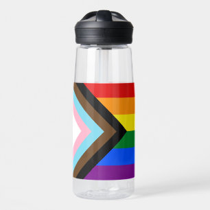 Bouteille D'eau LGBTQ & Pride - drapeau de progression arc-en-ciel
