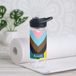 Bouteille D'eau LGBTQ & Pride - Indicateur de progression arc-en-c