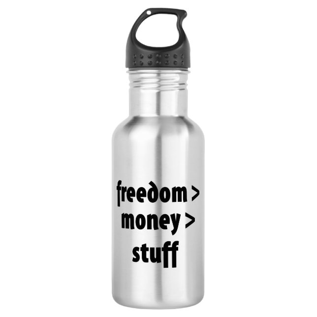 Bouteille D'eau Liberté > Argent > Stups (Devant)