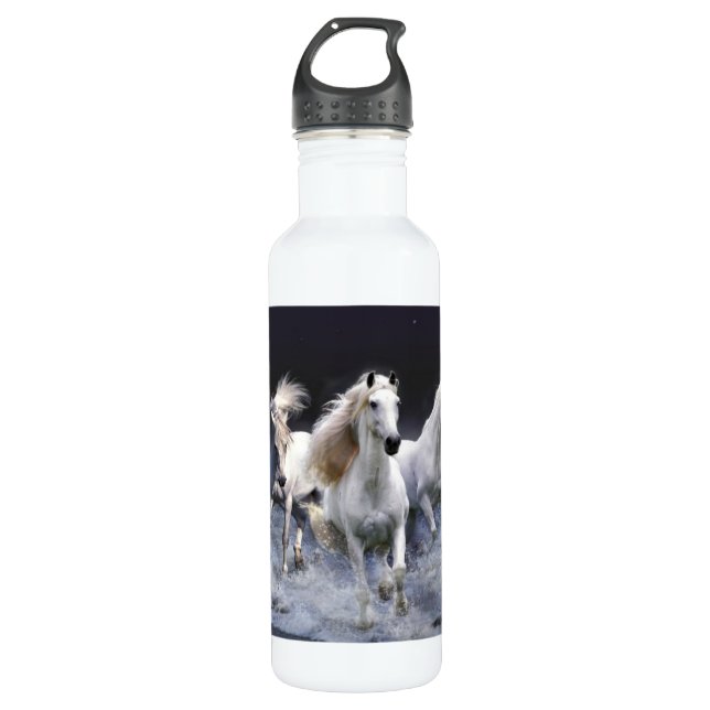 Bouteille D'eau Liberté mystique Bottleworks de chevaux (Devant)