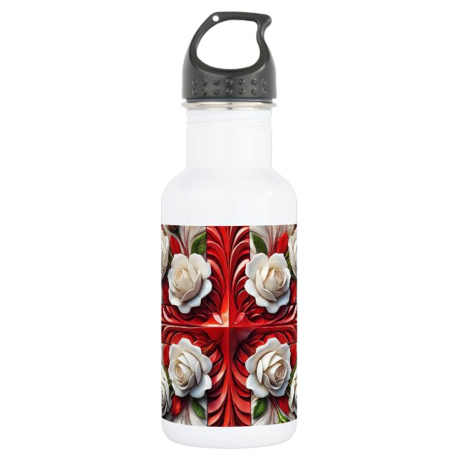 Bouteille D'eau Liberty Bottle Anglais Design rose (Devant)