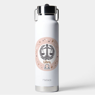 Bouteille D'eau Librairie de signes zodiac de nom personnalisé