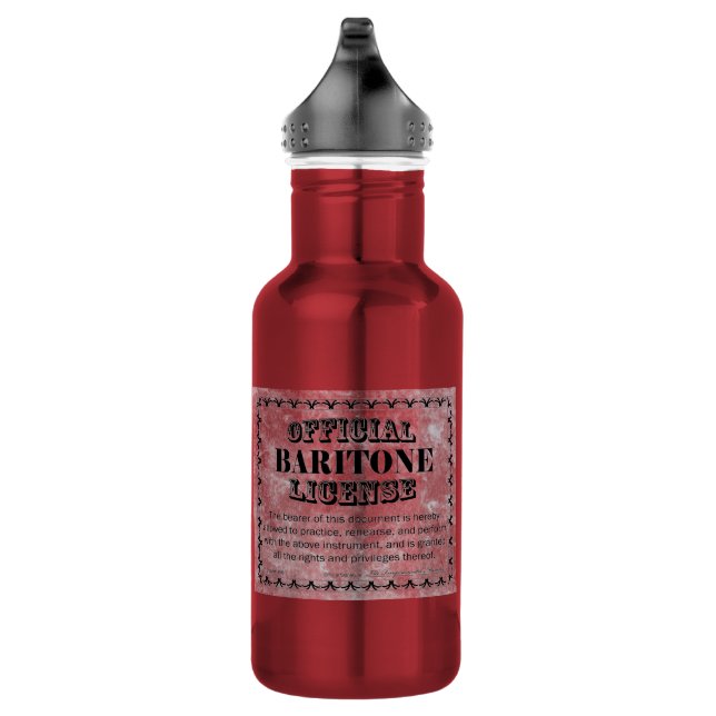 Bouteille D'eau Licence Baritone (Droite)