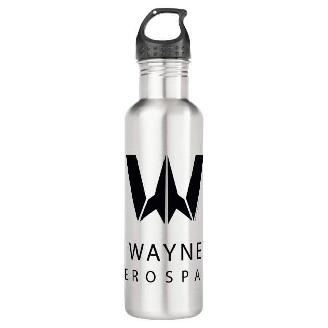 Bouteille D'eau Ligue de Justice | Logo Wayne Aerospace (Devant)