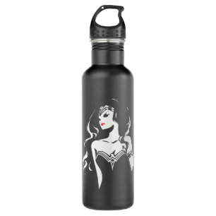 Bouteille D'eau Ligue de Justice   Wonder Woman Noir Pop Art