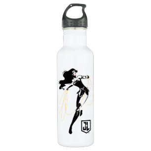 Bouteille D'eau Ligue de Justice   Wonder Woman with Lasso Pop Art