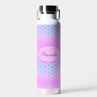 Bouteille D'eau Lilac, bleu ciel et fleurs roses