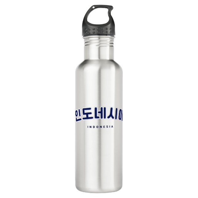 Bouteille D'eau L'Indonésie en Corée du Sud Hangul (Devant)
