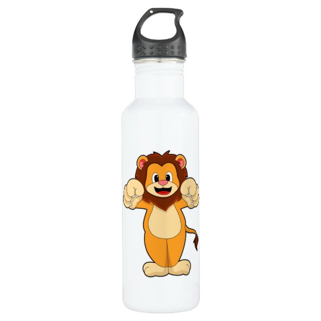 Bouteille D'eau Lion avec de grosses cales (Devant)