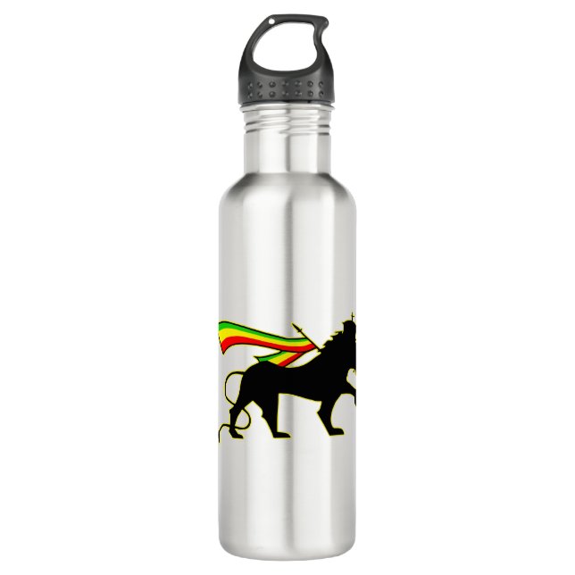 Bouteille D'eau Lion De Judah - Rasta (Devant)