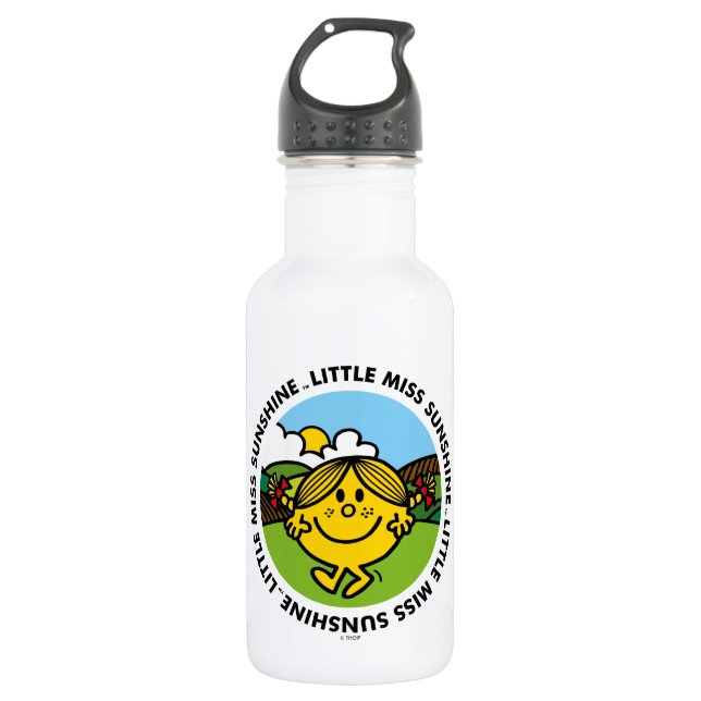 Bouteille D'eau Little Miss Sunshine | Cercle solaire (Devant)