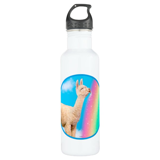 Bouteille D'eau Llama Licking Rainbow (Devant)