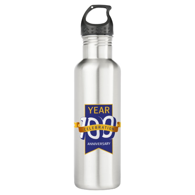 Bouteille D'eau logo_100e_anniversaire (Devant)