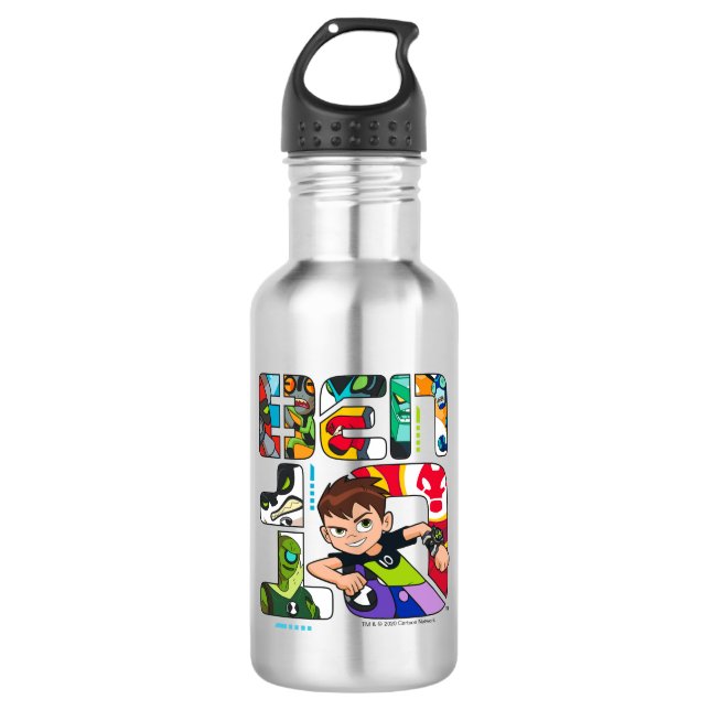 Bouteille D'eau Logo Ben 10 Alien (Devant)