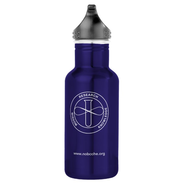 Bouteille D'eau Logo blanc NOBCChE (Droite)