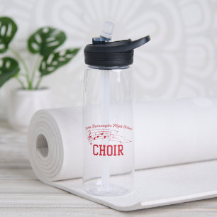 Bouteille D'eau Logo de Chœur Rouge et Nom de Fantaisie avec Télép