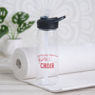 Bouteille D'eau Logo de Chœur Rouge et Nom de Fantaisie avec Télép