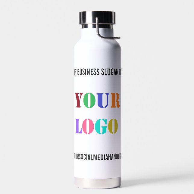 Bouteille D'eau Logo de Custom Business (Gauche)