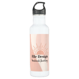 Bouteille D'eau Logo de l'entreprise personnalisée Feminine Blush 