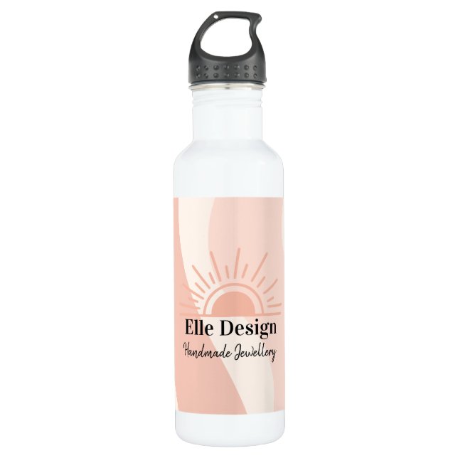 Bouteille D'eau Logo de l'entreprise personnalisée Feminine Blush  (Devant)