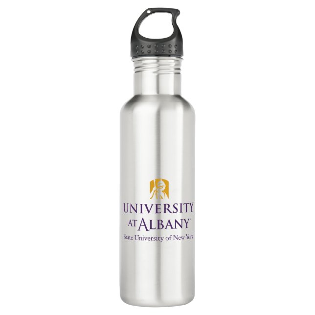 Bouteille D'eau Logo de l'Université d'Albany (Devant)