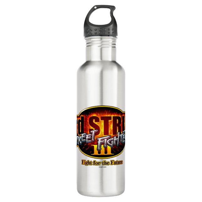 Bouteille D'eau Logo de Street Fighter III 3rd Strike (Devant)