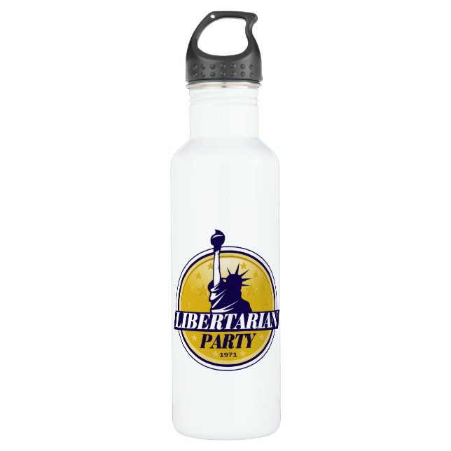 Bouteille D'eau Logo libertaire de partie (Devant)
