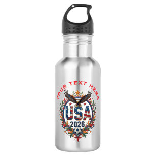 Bouteille D'eau Logo personnalisé de l'aigle chauve de l'équipe na