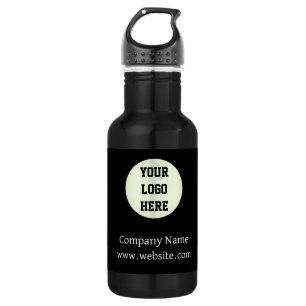 Bouteille D'eau Logo Personnalisé Entreprise Black Business Entrep