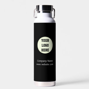 Bouteille D'eau Logo Personnalisé Entreprise Black Business Entrep