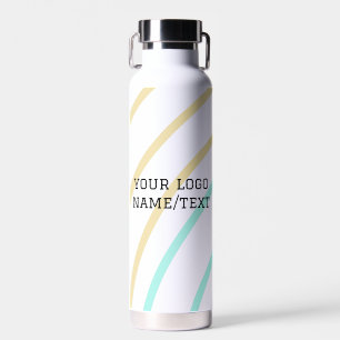 Bouteille D'eau Logo personnalisé simple et élégant ici société ph