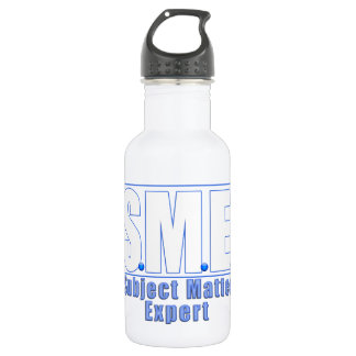 BOUTEILLE D'EAU LOGO PME OBJET EXPERT BLANC/BLEU