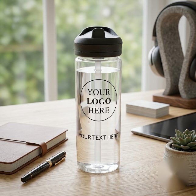 Bouteille D'eau Logo promotionnel personnalisé – Aucune commande m (Créateur téléchargé)