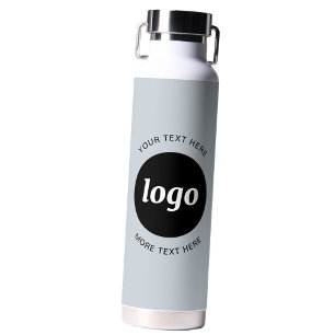 Bouteille D'eau Logo simple et texte Business Powder Blue