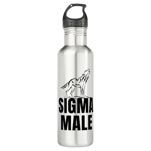Bouteille D'eau Loup solitaire masculin de Sigma (Devant)