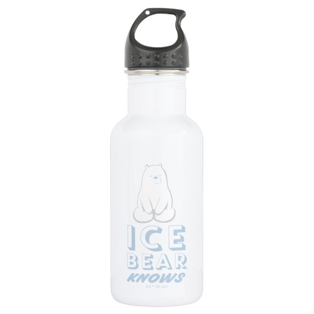 Bouteille D'eau L'Ours De Glace Connaît (Devant)
