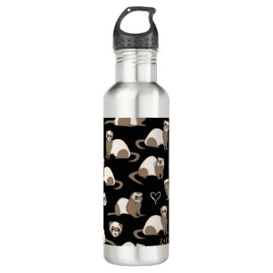 Bouteille D'eau Love Ferrets - Noir