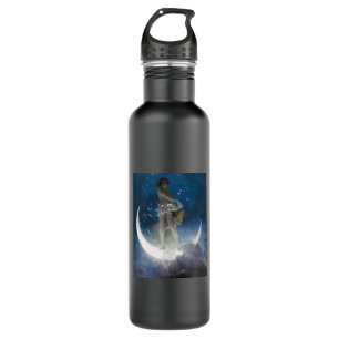 Bouteille D'eau Luna Goddess at Night Scattering Stars