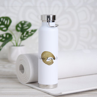 Bouteille D'eau Luxe Faux Or Rustique Élégant Moderne Minimal