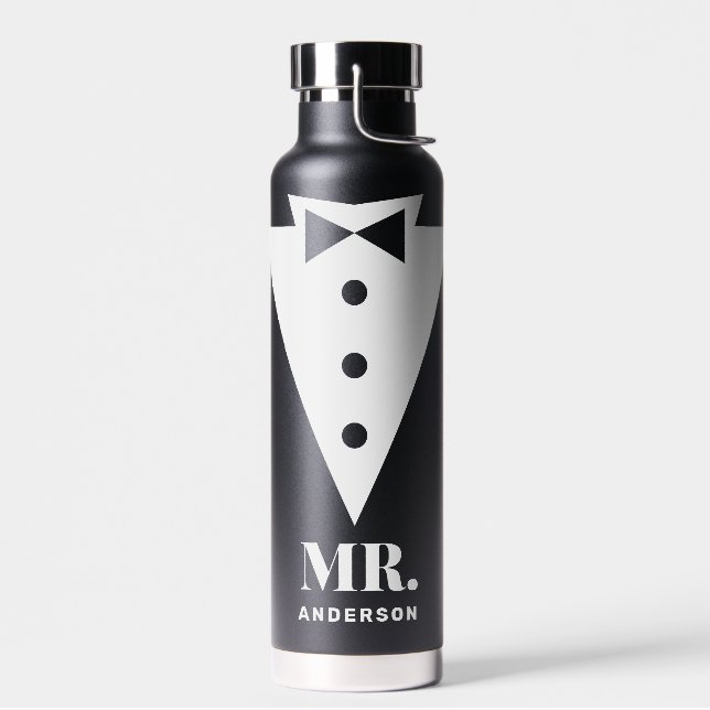 Bouteille D'eau M. et Mme Mariage Classic Black (Gauche)