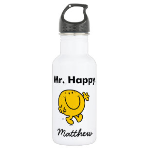 Bouteille D'eau M. Men   M. Happy Est Toujours Heureux