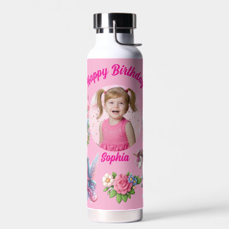 Bouteille D'eau Magical Unicorn Photo Birthday Water Bottle Gift