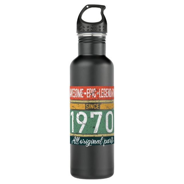 Bouteille D'eau Magnifique Depuis 1970 Cadeau Anniversaire (Devant)