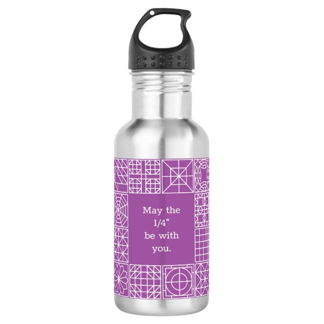 Bouteille D'eau Mai le "quatrième" soit avec vous citation (Devant)