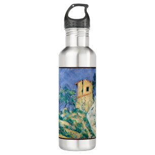 Bouteille D'eau Maison aux murs craqués Paul Cezanne Post Imp