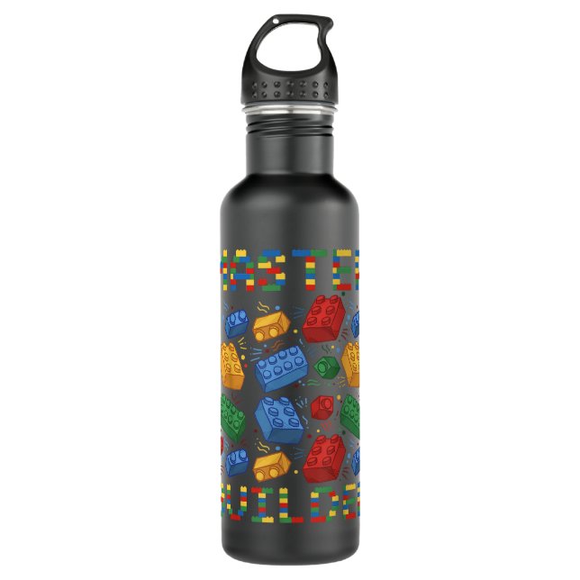 Bouteille D'eau Maître Constructeur Funny Bâtiments Cadeaux Pour G (Devant)