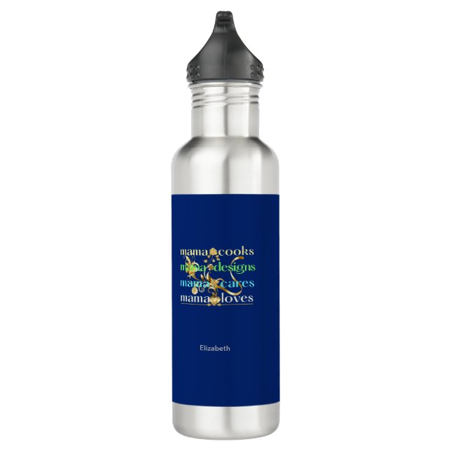 Bouteille D'eau Mama Cooks Mama Designs Mama Cares Mama Loves (Droite)