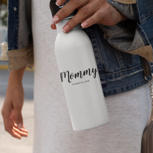 Bouteille D'eau Maman Modern Mom Kids Noms de la fête des mères