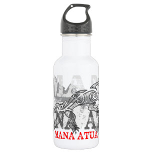 Bouteille D'eau Mana Atua - Le pouvoir des dieux - blanc